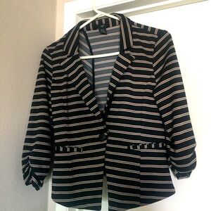 Women’s Large Striped Blazer